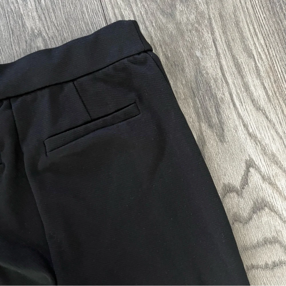 SANCTUARY High Rise Black Vertical Seam Side Zip Crop Trouser Dress Pants Size S